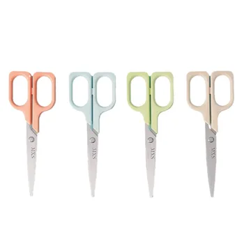 Prosperous Guangdong Made Cross-Border Hot-Selling Handmade Craft Scissors Morandi Color Paper-Cutting Stainless Steel Student