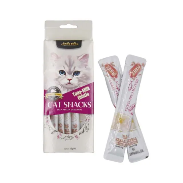 Cat Creamy Bars Tuna meat Stick Treats Mix Flavor Cat Liquid Snack Wet Snack For Cats