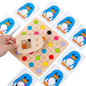 New Early Children Education Desktop Interactive Cartoon Penguin Find Color Games Learn Color Matching Games for Kids