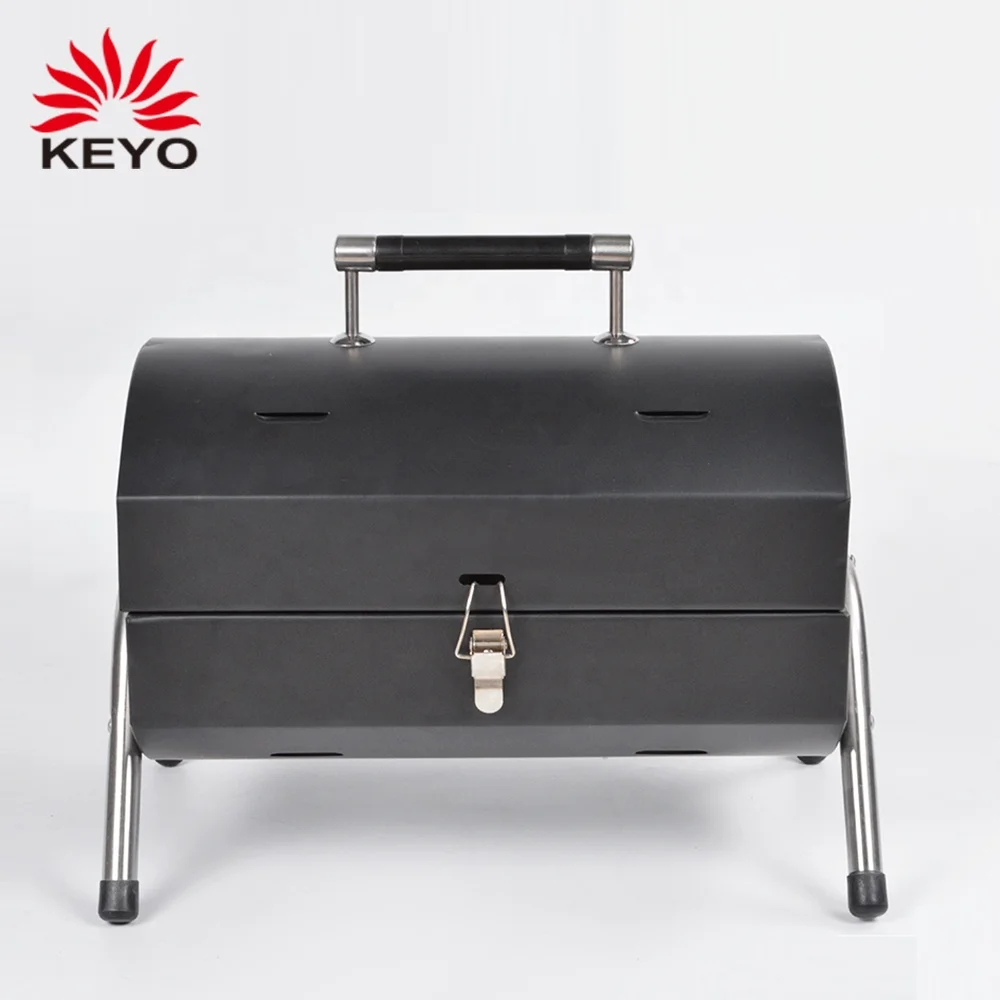 Two Cooking Side Smoker and Barbecue Grill Portable Mini Charcoal Bbq Grill for Outdoor