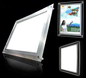 Outdoor Light box Crystal Acrylic Led Light Box Hanging Led Real Estate Window Display Light Box