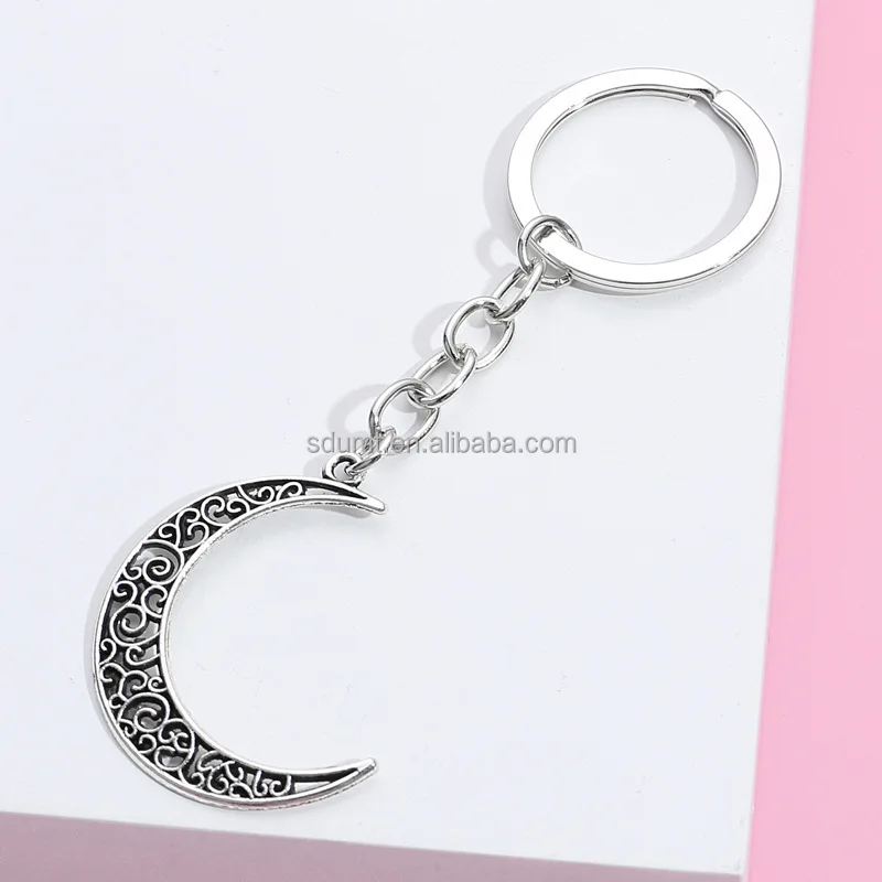 Metal Keychains Moon Pendant Moon Key Ring Key Chain - Buy Moon ...