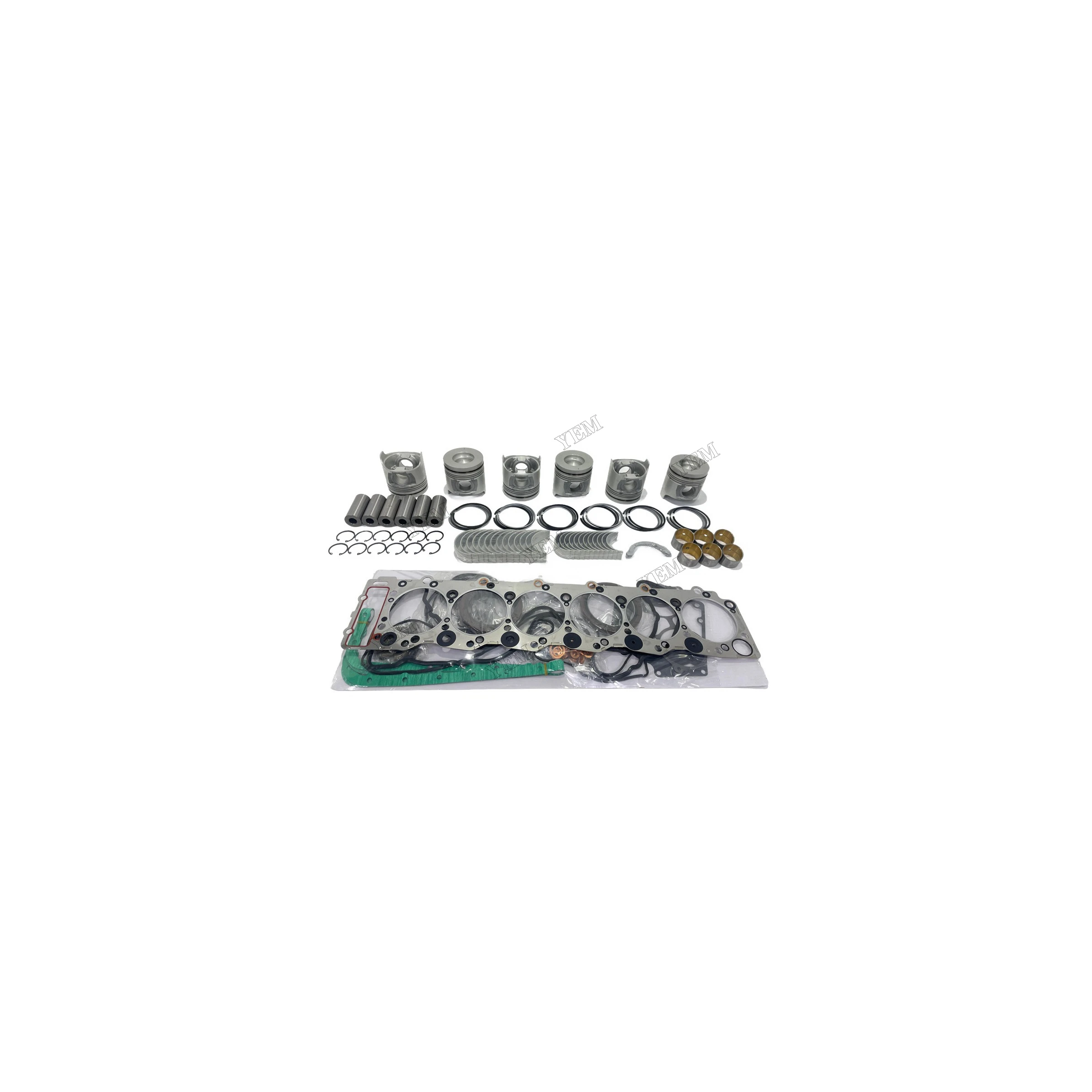 6HK1 Overhaul Kit With Cylinder Bearings Piston Rings Gasket Kit Fits for Isuzu Wholesale Engine Parts