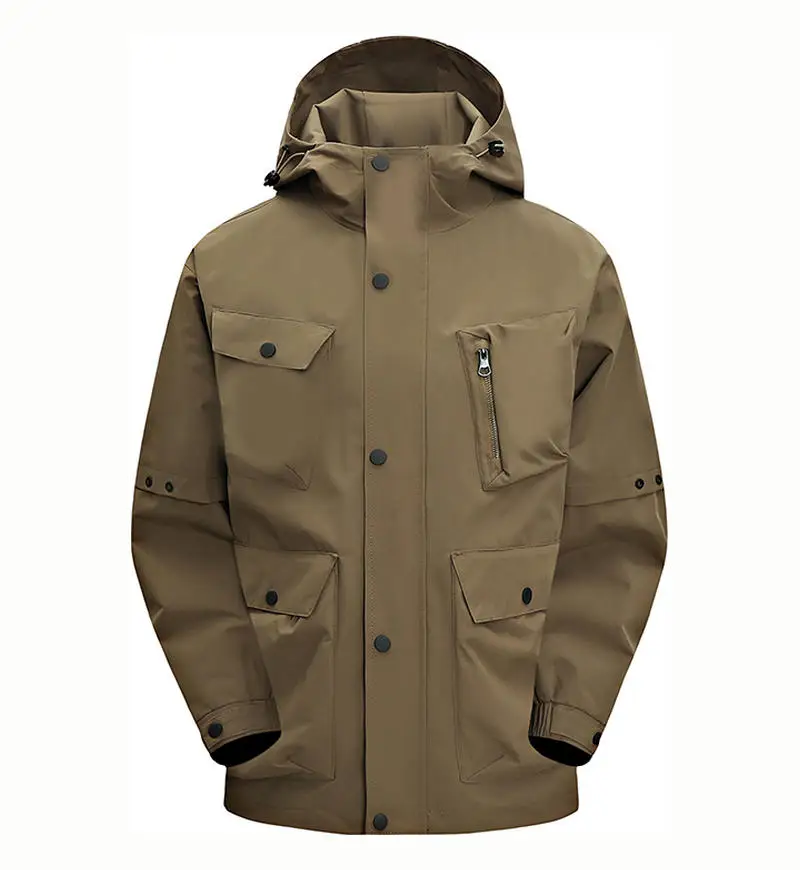Printed Outdoor Waterproof and Windproof Puffer Jacket Removable Liner Warm Winter Unisex Down Jacket