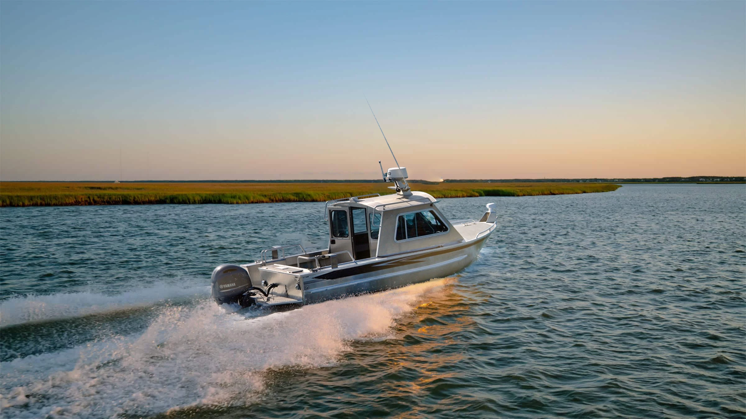 Kinlife New 25ft Ce Certified Aluminum Fishing Landing Craft Speed Boat