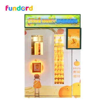 Fundord new arrival refrigeration fresh orange juice vending machine