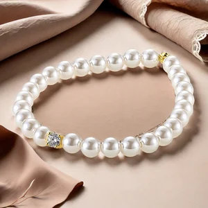 Muxcor Wholesale Factory Beaded Charm Copper Glass Beads Zircon Fashion Bracelets Vintage Style Classic