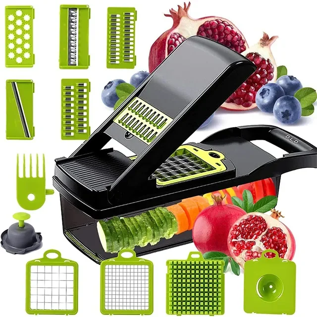 Multifunctional 12 in 1 Vegetable Cutter Slicer Fruit Food Vegetable Grater Slicer Vegetable and Fruit Chopper Machine for Food