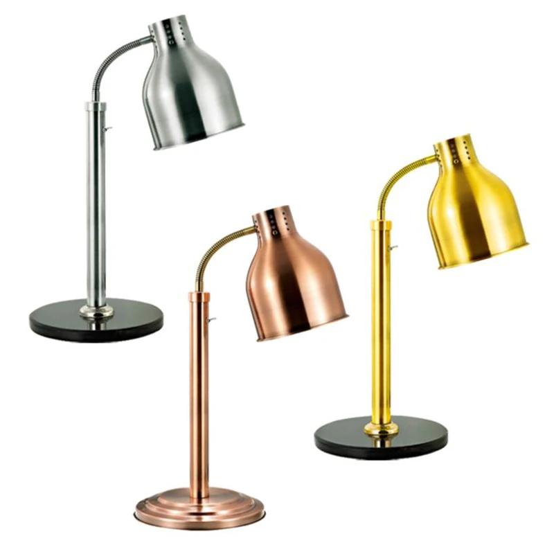 250W高級スタンドランプヒーターレストランフードウォーマースチール