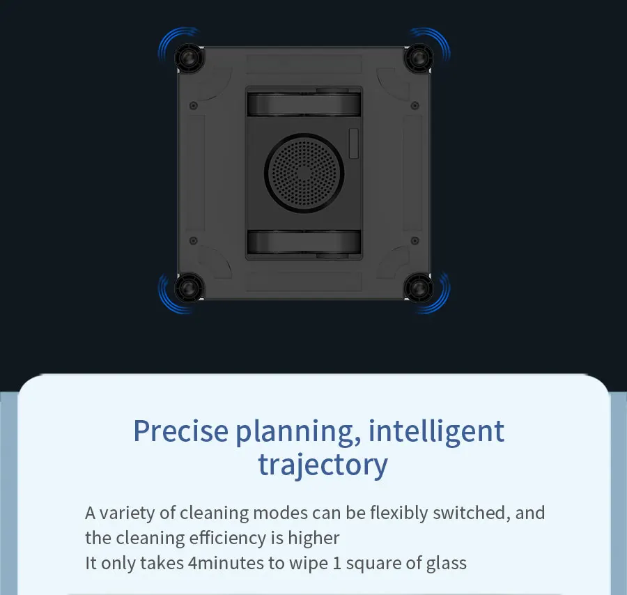 Window Cleaning Robot with 110-240V Voltage 1 Year Warranty and 250*250*80MM Dimension for Skyscraper Application
