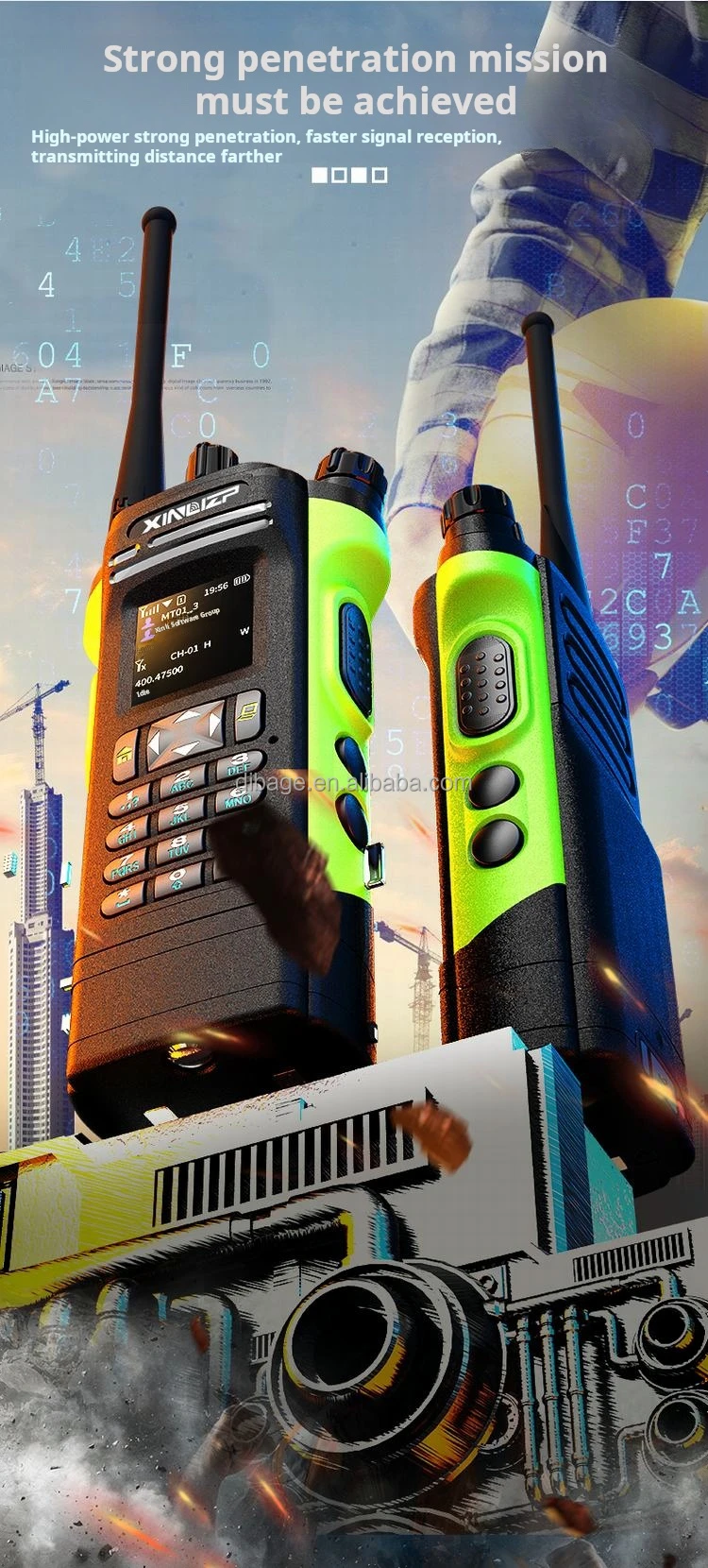 XL6500 4G LTE POC UHF Two-Way Radio - Top Quality Telecommunication