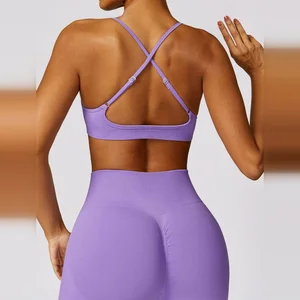 Hot Sales Summer Sexy Sports Gym Bra Fashion U Back Ladies Workout Sports Gym Yoga Bra Top