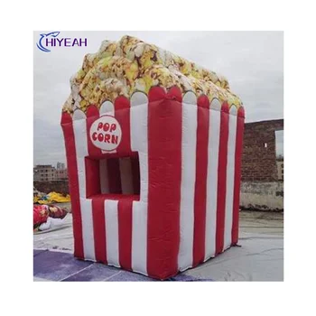 0.6mm PVC Tarpaulin Airtight Inflatable Pop Corn Kiosk Activity Advertising Inflatable Pop Booth