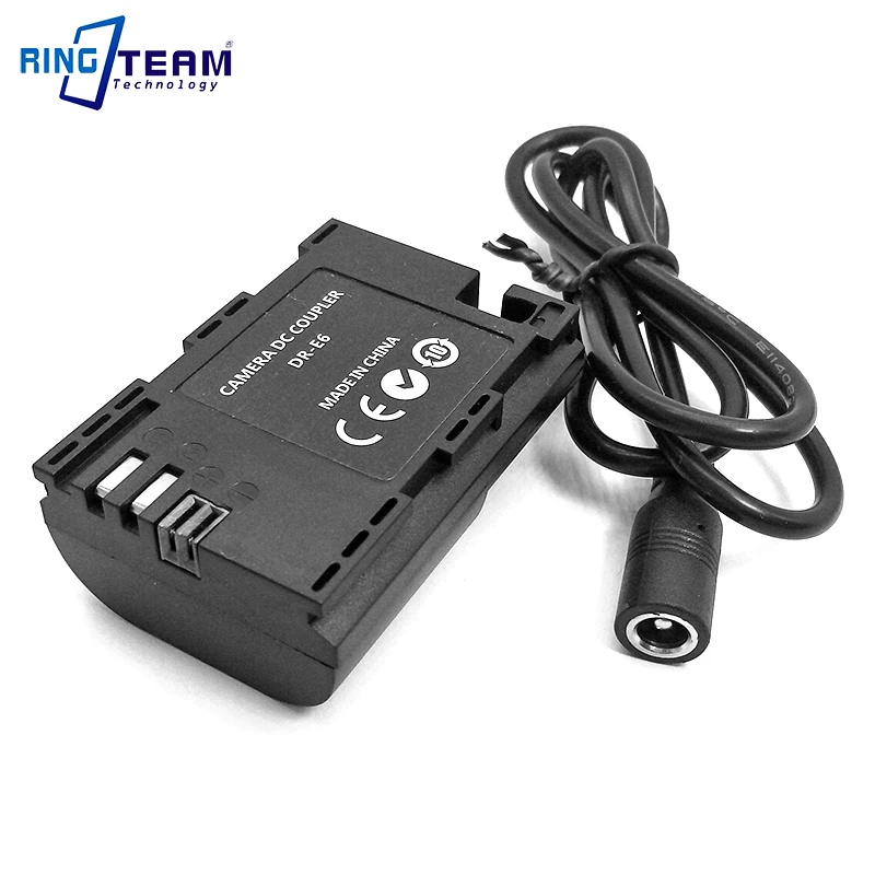 Continuous Power Supply Full Decoding Camera Power Adapter ACK-E6 ACKE6 For Canon R5 R6 7D 6D 5D Mark II III IV factory