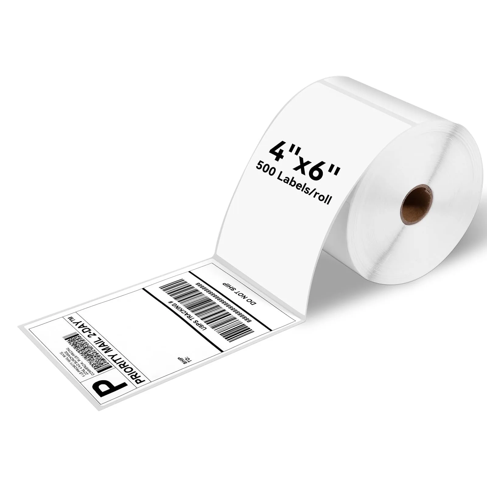 4x6 Inch Thermal Shipping Labels Paper Roll Self-Adhesive Sticker 1000 Label 4x6 Paper for 4x6 Label Printer Paper
