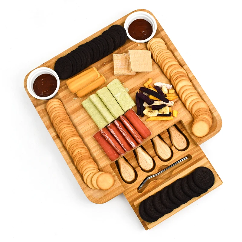 WDF Wholesale custom cheese board cheese board set cheese board and knife set for kitchen details