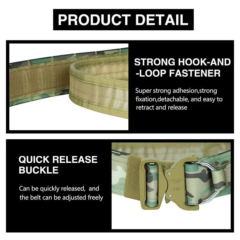 Wholesale Adjustable Outdoor Modular Tactical Belt Sets Duty Belts Utility Belt with Accessories Pouches Security Equipment