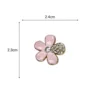 Single RSA-0181-Diamond Flower (Pink)