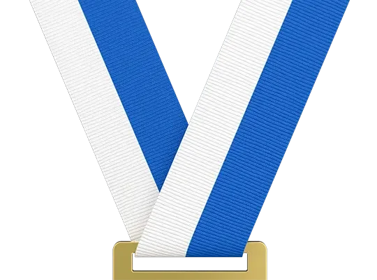 White / Royal Blue