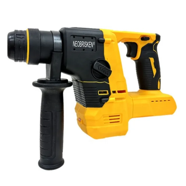 NEOBRISKEN 20V Portable Lightweight Brushless Electric Hammer Drill 26mm Lithium Battery Powered DIY Home Improvement Projects