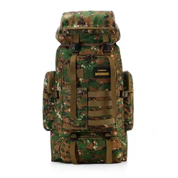 AJOTEQPT Multifunctional 80L Outdoor Sports Mountaineering Bag Tactical Camouflage Hiking Backpack