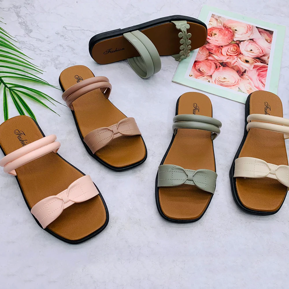 Factory Ladies Sandals New Design Latest Anti-slippery Chappal Sandal Slide Slipper for Girls