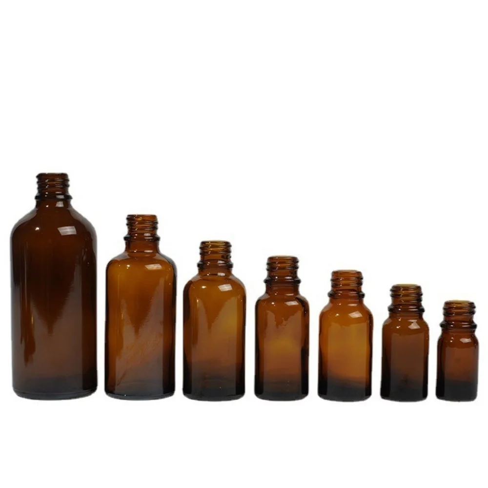 Factory supply large capacity amber boston glass medicine bottle for essential oils herbal medicine