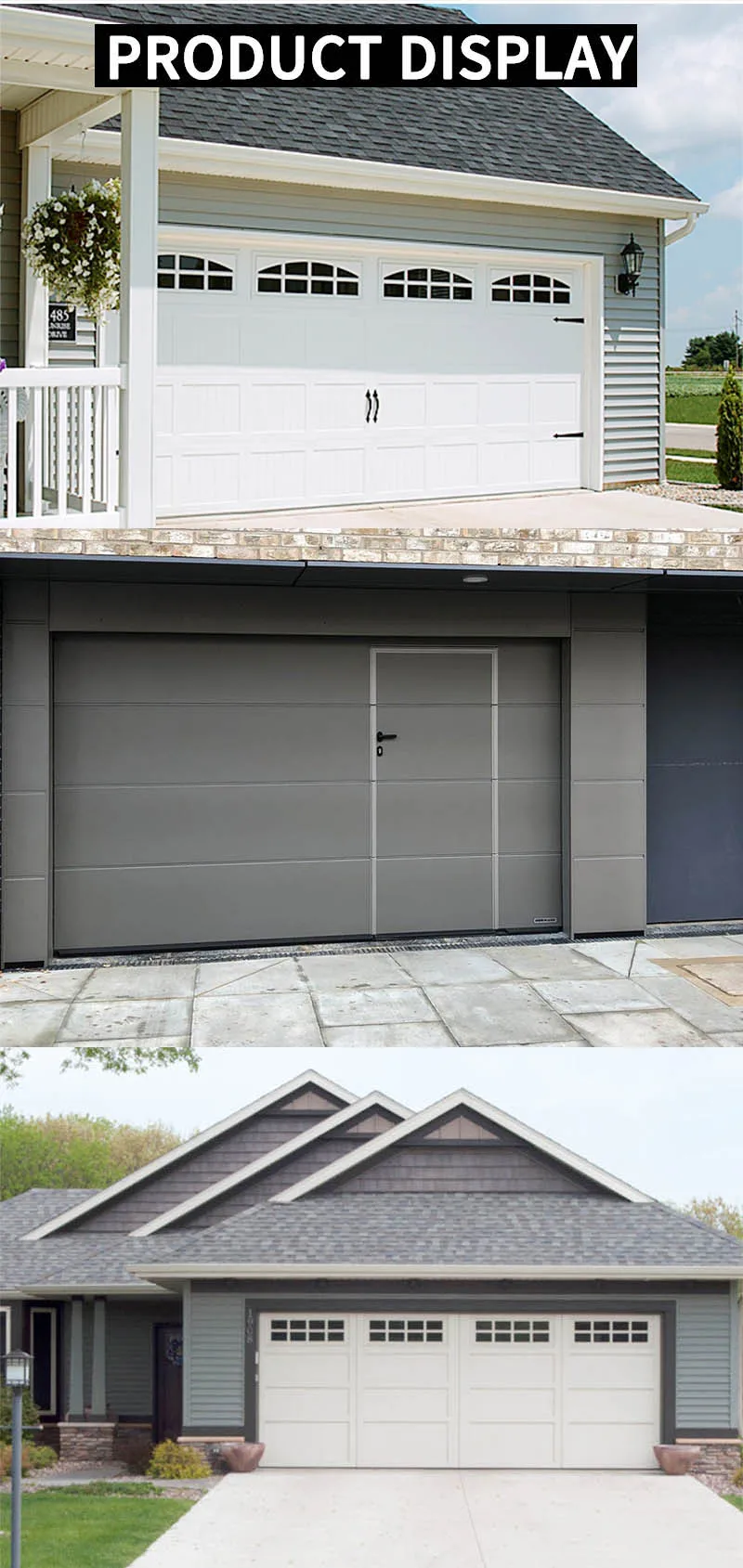 Fabricante De Puertas De Garaje Industriales,Barato,Con Pequeña Puerta