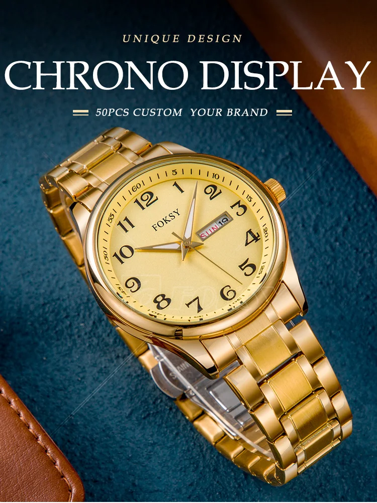 Custom Designer Luxury Quartz Wrist Watches Men Wholesale With Logo