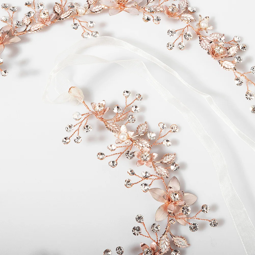Copper Wire Flower Waist Belt - Perfect for Wedding Banquet display picture 3