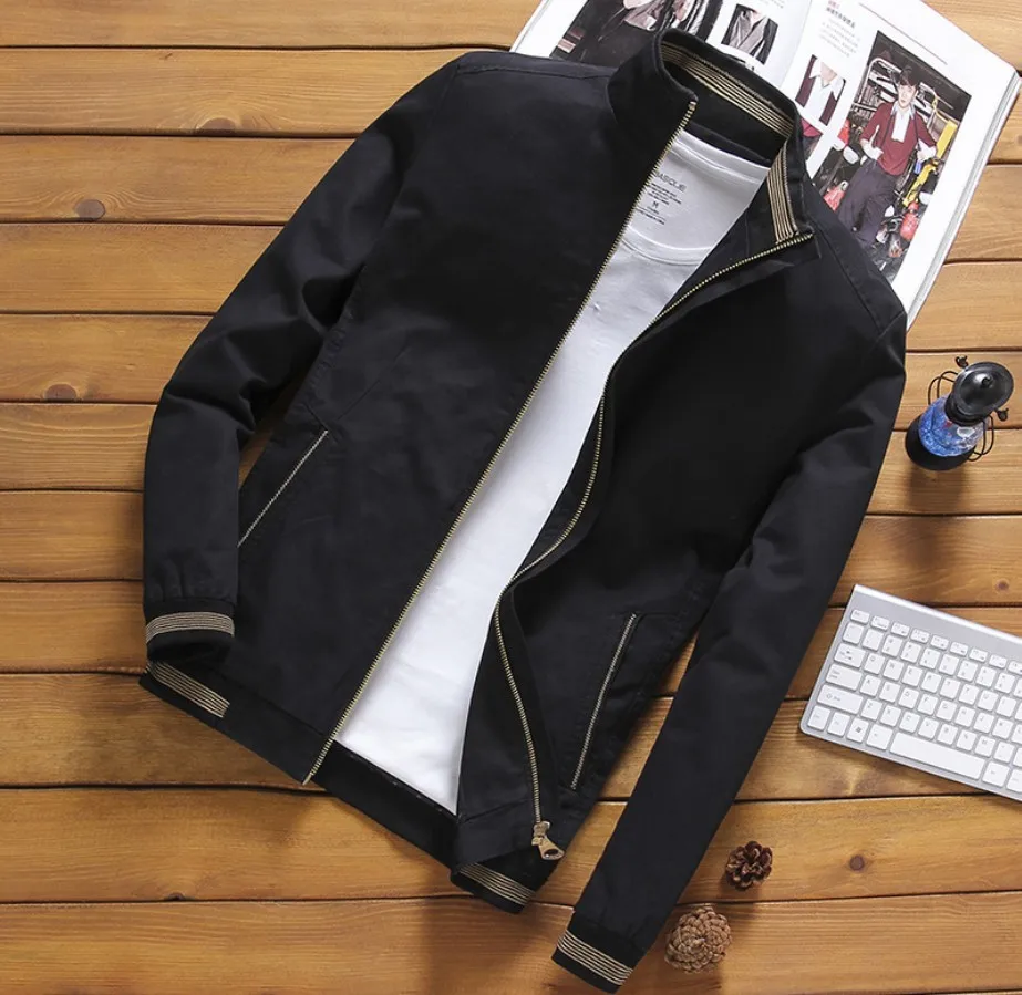 Autumn Bomber Jackets Casual Male Outwear Fleece Thick Warm Windbreaker Jacket Mens Baseball Coats Clothing_voghion.com