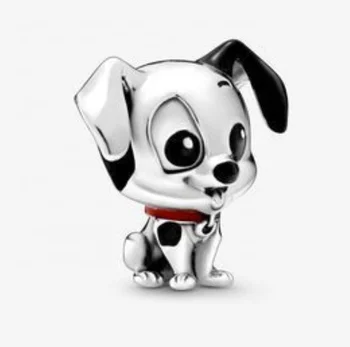 Wholesale Solid 925 Sterling Silver Dog Shape bead Animal Charm