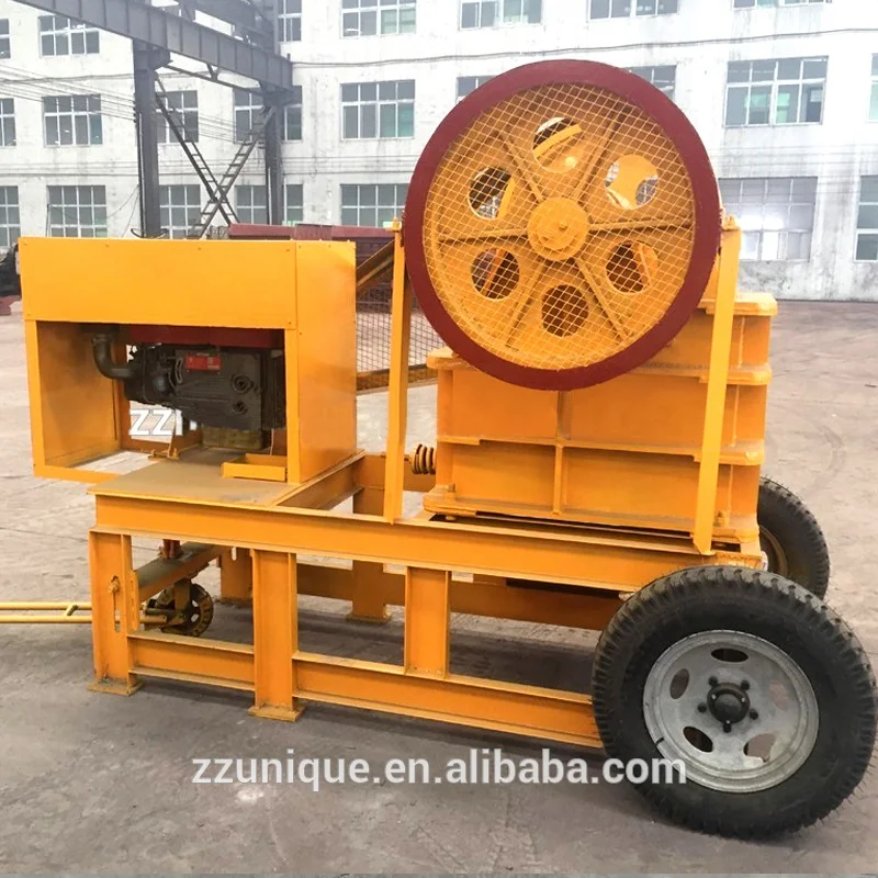 Mobile Diesel Engine PE 250x400 Primary Stone Jaw Crusher Machine for Sale in Africa