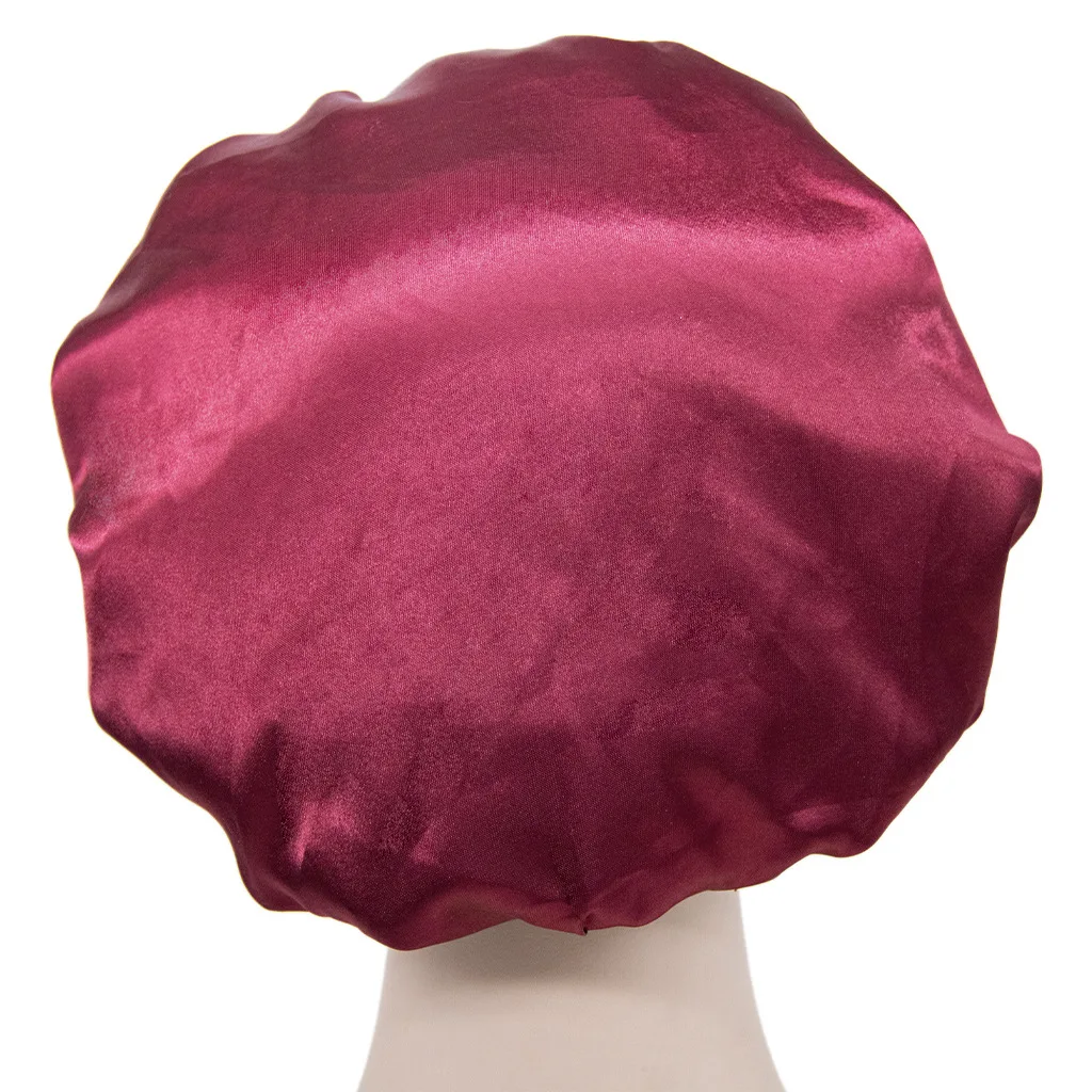 58cm Women Satin Night Sleep Cap Hair Bonnet Hat S... - Vicedeal 58cm Women Satin Night Sleep Cap Hair Bonnet Hat S... - Vicedeal