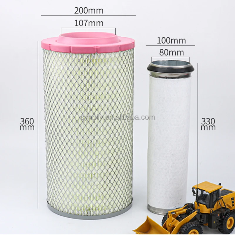 Factory Price Engine Air Filter for Truck AF25743 AF25744 860112802 K2036 PU2036