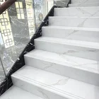 white/grey/brown villa projet porcelain stair step tile 480X1200mm