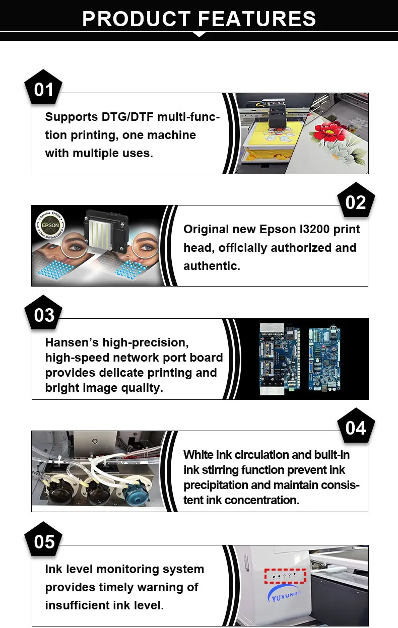 Low Cost Auto DTF DTG 2 in 1 Printer - Versatile Tee Shirt Printing Machine