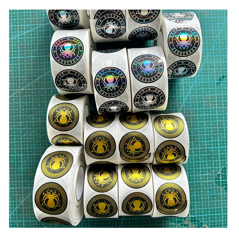 Uv Protection Rainbow Waterproof Laser Cut Sticker Custom Die Cut Logo