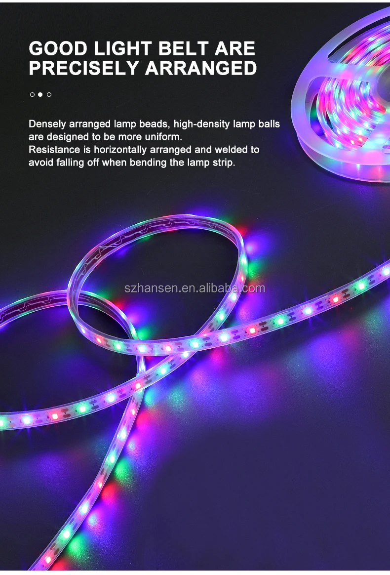 Outdoor Waterproof Solar Led Strip Light Remote Control Rgb Flexible