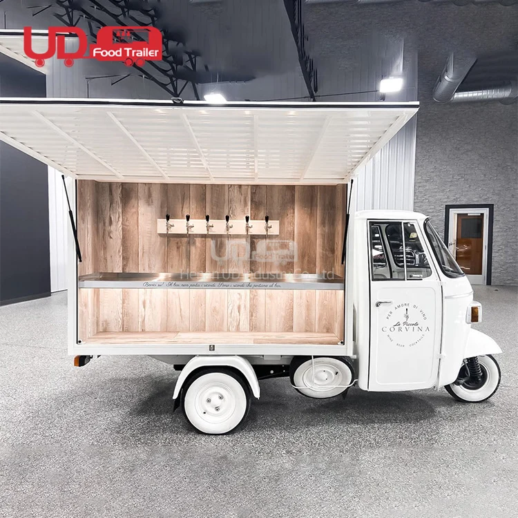 電動三輪屋台 キッチンカー 移動販売車 フードカート ビール・ドリンク