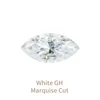 White GH Marquise Cut