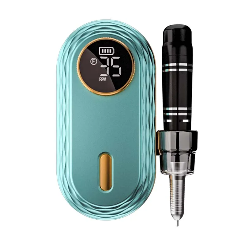 Portable Wireless Rechargeable Manicure Machine Micro Electric Grinder for Professional Nail Salons Plastic Nail Drill