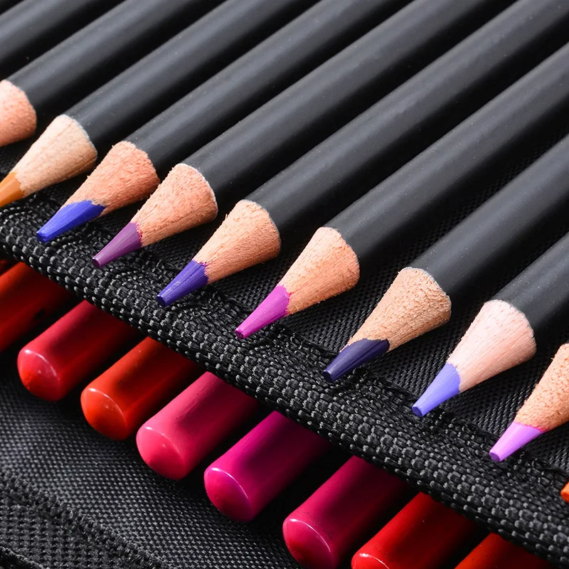 Professional Premium Coloured Pencils Set With Canvas Roll For Artists_voghion.com
