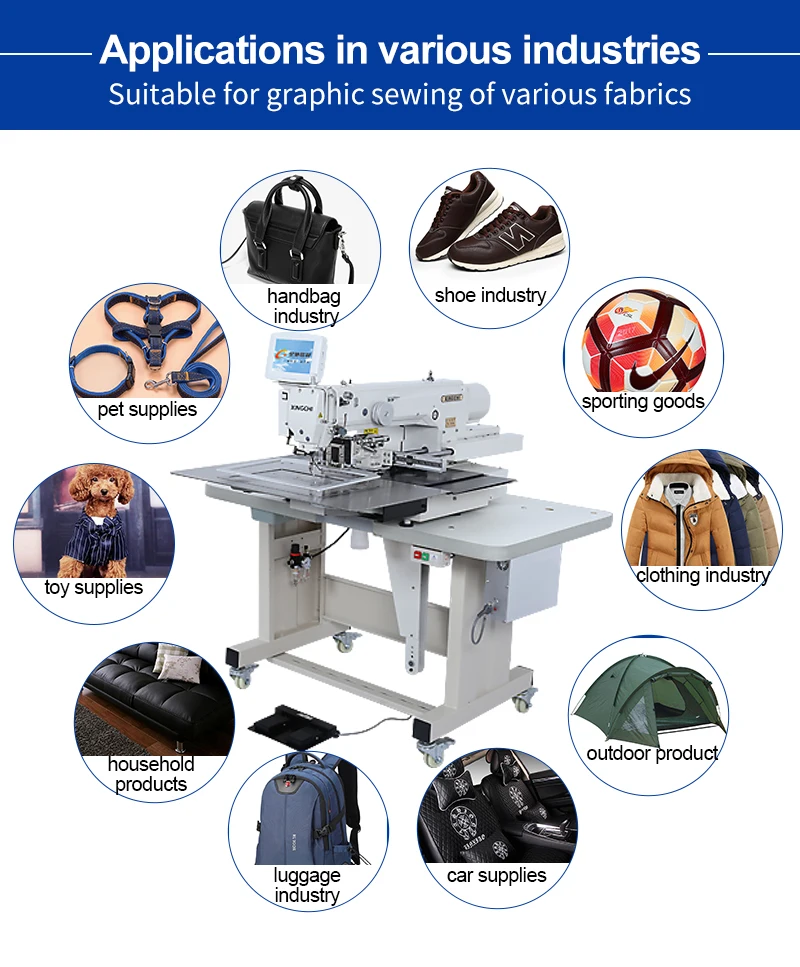 Automatic xc 3020 G type computer design pattern sewing machine