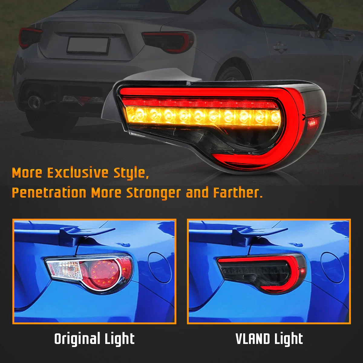 Vland フルLED テールランプ トヨタ 86 GT86 & スバル BRZ & サイオン 