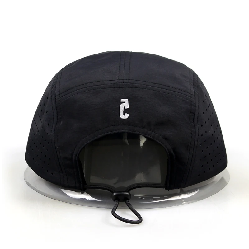Fabric Polyester Running Camping Cap Hat Snapback Hats Baseball Sports Waterproof Nylon Blank 5 Panel Cap Camp Caps