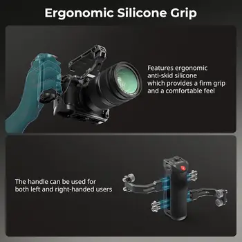 For SmallRig for Sony A7 III/FX3/A6600 for Canon R5II/R5C FUJIFILM X-H2S/X-T5 Compatible Threaded Side Handle Photo Studio detail image