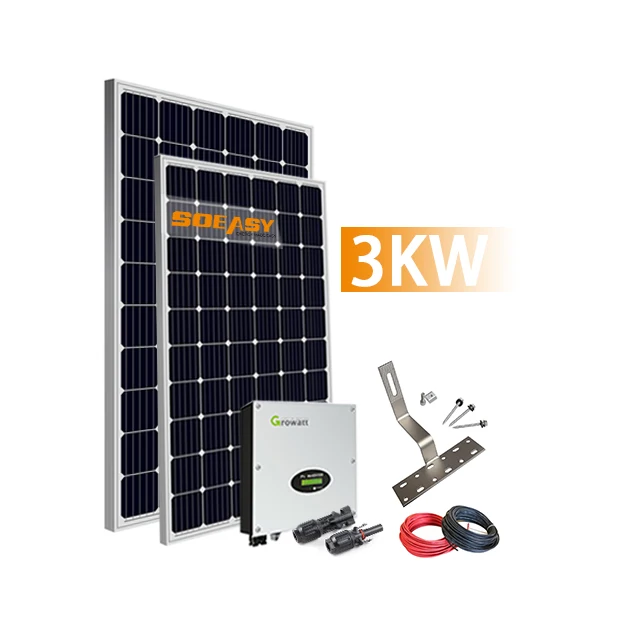 SOEASY Complete Solar Energy System Design 3Kw Solar Panel Kit System Photovoltaic 3000W on Grid