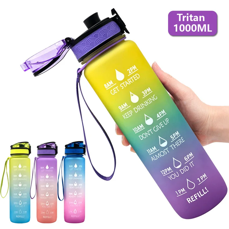 Custom Print Slim Design Sports GYM Tritan Water Bottle 32 oz 1000ml ...