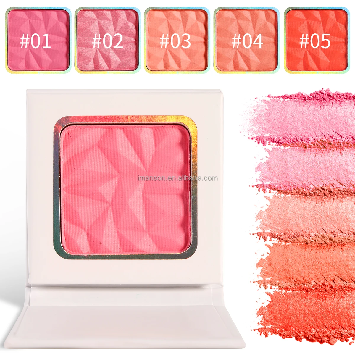 5 румян 8 хайлайтеров Мини Портативная Красивая Румяна Палитра частная